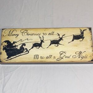 Merry Christmas wood Wall Art Sign